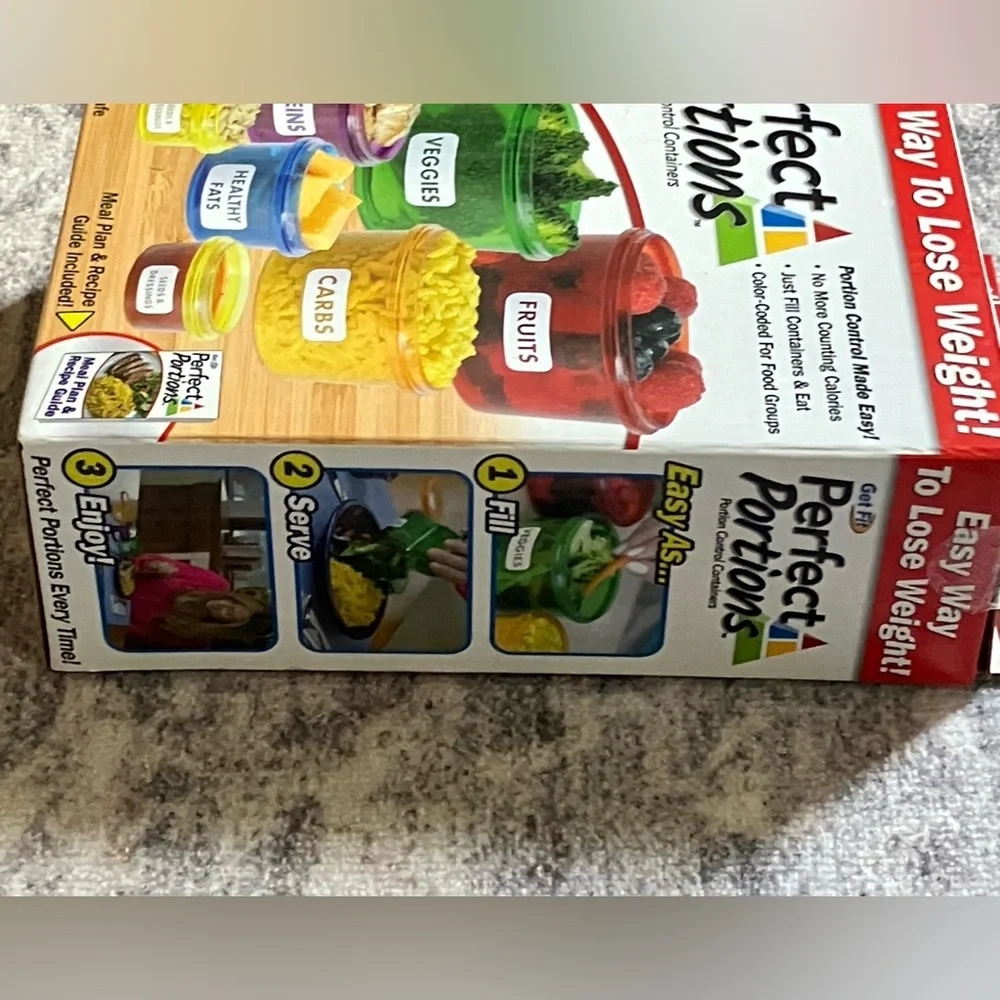 NEW!!! Get Fit Perfect Portions Weight Control containers & meal plan